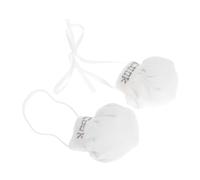 Veemoon 2 Pièces Miniature Chef Hats for Dolls with Elastic and Ribbon Tiny Cooking Caps for Dollhouse Decoration Stuffed Animals and Mini Kitchen Role Play Accessories