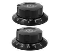 Veemoon 2 pièces Minuteur de Cuisine Mécanique avec Bouton Interrupteur pour Cuisson Minuterie Précise pour Four et Cuiseur Vapeur Minuterie de Cuisine Polyvalente avec Alarme Sonore