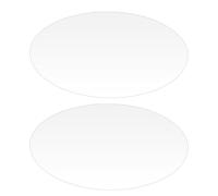 Veemoon 2 Pièces Miroir Autocollant en Acrylique Argenté Aspect Réfléchissant, Sticker Mural Auto-adhésif pour Décoration de Chambre et Salle de Bain, Style Moderne et Protection