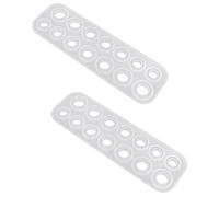 Veemoon 2 pièces Moule Silicone pour Bague DIY Kit Création Anneaux Époxy Moules Ronds et Silicone et Réutilisable pour Bijoux Faits Main