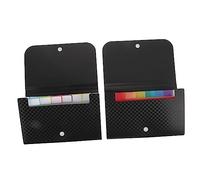 Veemoon 2 pièces Organisateur de Fichiers Portable Multi Couches Compartiments Trieur pour Documents Ménagers Pochette Accordéon Compacte Lot