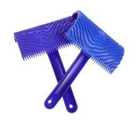 Veemoon 2 Pièces Outils Effet Grain de Caoutchouc Kit Texture pour Peinture Murale DIY Outil Créateur de Veinage Naturel Grain Réaliste pour Décoration Intérieure et Extérieure