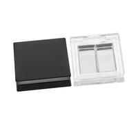 Veemoon 2 pièces Palette de Maquillage Compacte pour DIY à Fard à Paupières Contour Highlighter et Blush avec Compartiments Doubles Légère et Portable pour Voyage