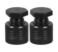 Veemoon 2 Pièces Patin de Protection Noir en Acier pour Cric Hydraulique, Facile à Installer Nivellement de Précision, Adapté aux Centres D'usinage Réglables et Machines de Fraisage