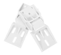 Veemoon 2 Pièces Petite Charnière de Porte de Congélateur, Charnière de Réfrigérateur en Plastique Blanc, Légère, Bouton Pliable, 3 Trous, pour Congélateur et Réfrigérateur, Usage