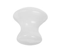 Veemoon 2 Pièces Pierre de Massage Jade Blanc Forme de Champignon Dispositif de Grattage pour Visage Cou et Dos Améliore la Circulation et Douleurs Musculaires