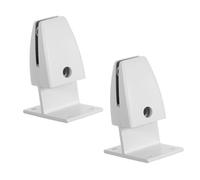 Veemoon 2 Pièces Pince de Séparation de Bureau Aluminium Ajustable Lot de Supports de Cloison pour la Confidentialité de Espace de Travail Compatible avec Panneaux Verre ou Bois