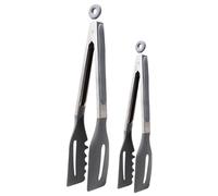 Veemoon 2 pièces Pinces de Cuisine Silicone Longues et Durables Clip Barbecue Extérieur pour Retourner Saucisses et Servir Buffet Set pour Viande Pâtes et Desserts