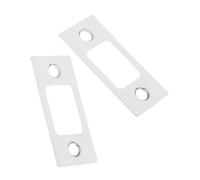 Veemoon 2 Pièces Plaque de Gâche pour Pêne Dormant Acier Inoxydable pour Portes Fixation de Quincaillerie pour la Sécurité Performance des Serrures