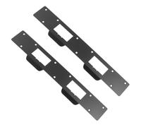 Veemoon 2 Pièces Plaque de Renfort Serrure Porte Double Trou Robuste pour Cadre Porte Protection Verrouillage Réparation Gâche Renforcée
