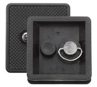 Veemoon 2 Pièces Plaques de Fixation Rapide 4.6x4.2x0.6cm en Métal et Abs Antidérapantes Compatible Vis Standard 1/4 Pouce pour Support Trépied