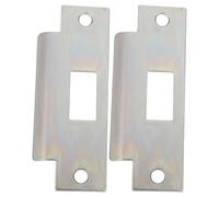 Veemoon 2 Pièces Plaques de Gâche de Porte Intérieure Métal Protection Anti-rayures Guide de Serrure Précis et Compatible avec Verrous Standard pour Maison et Bureau