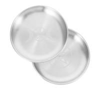 Veemoon 2 Pièces Plateau Rituel Fer Pentagramme et Lune Plateau Décoratif Polyvalent pour Bijoux Offrandes et Cristaux Finition Brillante Artisanale