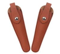 Veemoon 2 pièces Pochette Cuir PU pour Ciseaux de Coiffeur Lot de Sac à Outils et Pratique pour Salon Protection Optimale des Ciseaux pour Amateurs