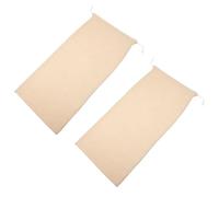 Veemoon 2 pièces Pochons de Rangement Coton avec Cordon Lot de Pochons pour Bijoux et Petits Objets Toile de Jute Réutilisable et Pratique pour Usage Domestique