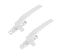 Veemoon 2 pièces Poignée de Fenêtre Alliage Aluminium Résistant Corrosion Lot de Gauche et Droite Finition Blanche Facile à Installer pour Ouverture Rapide