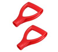 Veemoon 2 pièces Poignée Plastique D Forme de D pour Pelle de Jardin Ergonomique et Remplacement Confortable pour Outils de Jardinage Lot de Manches Rouges