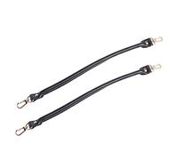 Veemoon 2 pièces Poignées Sac Main avec Boucle Métallique Anses Sac Main Amovibles pour Femme Accessoires de Remplacement pour à DIY Noir