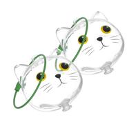 Veemoon 2 pièces Porte-clés Mémoire Poils de Chat Transparent Capsule Commémorative Rangement Poils Animaux Accessoire Chic et Fonctionnel pour Souvenirs de Moustaches