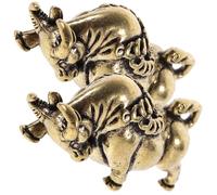 Veemoon 2 Pièces Porte-clés Vache Laiton Vintage Ornements Délicats Et Décoratifs Pour Bureau Et Maison Accessoires Diy Raffinés Et Porte-chance