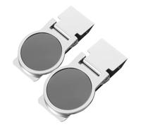 Veemoon 2 Pièces Portefeuille en Acier Inoxydable Pince à Billets Mince Pinces à Billets pour Hommes Pince à Billets et à Cartes Clip pour Portefeuille