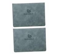 Veemoon 2 Pièces Protège Certificat de Naissance Pochette de Rangement PU pour Né Organisateur de Documents Étui Compact Préservant et Létat Original
