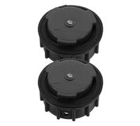 Veemoon 2 Pièces Protège-poubelle en Plastique Noir 660l pour Poubelle Extérieure, Accessoire Étanche Anti-fuite pour Collecte des Ordures en Milieu Urbain