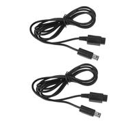 Veemoon 2 Pièces Rallonge de Manette Console NGC Longue, Câble PVC Noir | Transfert Rapide, Connecteur Précis, Anti Nœuds, pour Espace de Jeu Élargi, Connexion Fiable Multi Appareil
