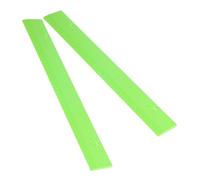Veemoon 2 Pièces Règles Tactiles pour Aveugles 20 Cm en Plastique Vert Repères en Braille, Outil D’apprentissage Précis et Portable pour Adultes Malvoyants, Accessoire Scolaire et