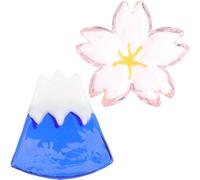 Veemoon 2 pièces Repose Baguettes et Couverts Verre Japonais Support Multifonction pour Baguettes Cuillère et Fourchette Design Créatif pour Table