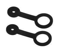 Veemoon 2 Pièces Sangles de Porte de RV Silicone Flexible de Verrous pour Camping Car Sécurisez Vos Portes de Lors de Vos Voyages pour Remorque et Motorhome Noir