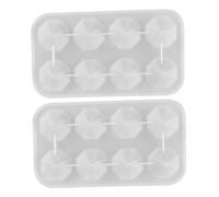 Veemoon 2 Pièces Silicone Moulds For Resin Jewellery Crafting Faceted Gemstone Shape Transparent Epoxy Molds For DIY Home Decoration And Jewelry Making