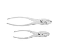 Veemoon 2 Pièces Slip Joint Pliers Serrated Jaw Adjustable Hose Clamp Grippers For Tightening Loosening Nuts And Bolts Steel Ergonomic Handle
