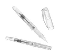 Veemoon 2 Pièces Stylo de Calligraphie à Pinceau en Nylon, Design Plume | Réservoir Rechargeable, Prise Ergonomique, Usage en Classe ou Atelier, pour Encre et Papier de Riz