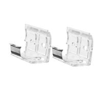 Veemoon 2 pièces Support de Fixation pour Stores Vénitiens Blanc Montage Plafond et Côté Lot de Résistant et Facile à Installer pour Tringles et Rails de Rideaux