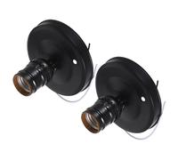 Veemoon 2 Pièces Support de Lampe Mural Vintage Aluminium Douille à Vis Industrielle pour Plafonnier Installation Facile DIY Compatible Ampoules Standard Lot pour Chambre et Salle à Manger