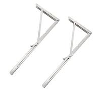 Veemoon 2 Pièces Support Étagère Pliant Acier Inoxydable Équerre Robuste pour Garage Cuisine et Atelier Support Mural Multifonction Pratique et Gain de Place