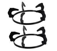 Veemoon 2 Pièces Support Fonte pour Gazinière Anneau de Protection Antidérapant Compatible Four Remplacement pour Support Wok