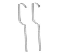 Veemoon 2 Pièces Support Gouttière Fer Robuste Rack de Fixation pour Gouttière de Toit Support pour Système de Drainage Extérieur Résistant et Adapté à Tous Types de