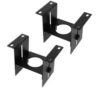Veemoon 2 Pièces Supports Réglables en Métal Noir pour Lampe Chauffante de Terrarium, Support de Montage pour Douille en Céramique Compatible Reptiles, Tortues et Aquariums en Verre