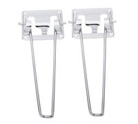 Veemoon 2 pièces Table Métalliques Pliables Épingles Robustesse Fer pour Tables Basses Salon Bureaux et Ordinateur Faciles à Installer et Gain de Place