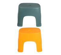 Veemoon 2 pièces Tabouret de Toilette Antidérapant Plastique Léger et Stable Marche Pied Polyvalent pour Salle de Bain et Chambre Jaune et Vert Sécurité Garçon Fille et Facile à Déplacer