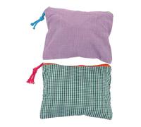 Veemoon 2 Pièces Travel Makeup Bag Set Large Capacity Grid Design Portable Toiletry Organizer Pouch for Cosmetics and Skincare Water-Resistant Vanity Case for Women