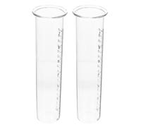 Veemoon 2 Pièces Tube Pluviomètre D'extérieur 7 Pouces en Plastique, | Remplacement pour Pluie et Eau, Usage Jardin et Pelouse, Format Portable, Nettoyage Facile