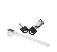 Veemoon 2 pièces Verrou à Cliquet pour Porte Vitrée Coulissante de Zinc Serrure Sécurisée pour Vitrines Exposition Comptoirs de Magasin et Armoires avec Clé