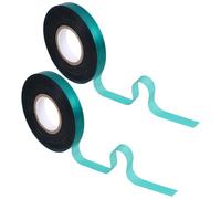 Veemoon 2 Rouleaux de Rubans Élastiques Verts pour Jardinage, Liens de Plantation Souples 1,2 Cm X 45 M pour Attacher Branches, Greffage et Soutien de Plantes D’extérieur, Ruban Adhésif