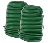 Veemoon 2 Rouleaux Liens de Jardinage Souples TPR et Fer Attaches pour Plantes Grimpantes Support et Fixation pour Tomates Fleurs et Arbustes Résistants Tout Usage