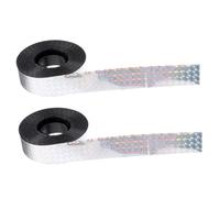 Veemoon 2 Rouleaux Ruban Réfléchissant Effaroucheur Oiseaux Double Face Bande Anti-Pigeon pour Jardin Balcon Extérieur