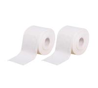 Veemoon 2 Rouleaux Serviettes Coton pour Visage de Lingettes Nettoyantes Blanc