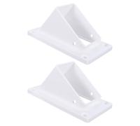 Veemoon 2 supports de fixation pour rampe d'escalier en vinyle, fixations de main courante 2 x 3,5 pouces pour rampes de terrasse et escaliers, connecteur de balustrade extérieure avec vis de